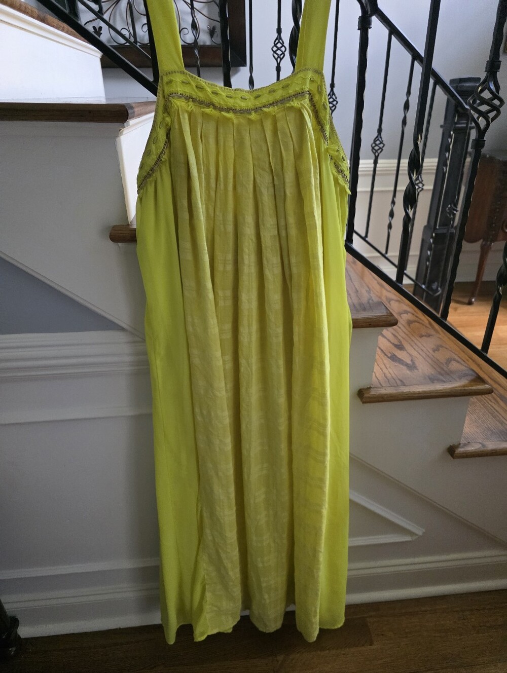 Lane Bryant Bright Yellow Embellished Maxi Dress